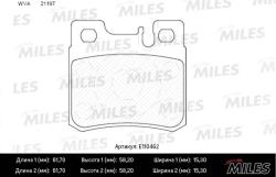E110462 Колодки тормозные MERCEDES W210/W202/W124/W201/R129/R170/A208 зад. SemiMetallic