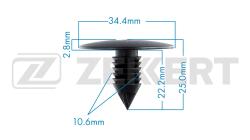 Клипса крепёжная Citroen Peugeot Renault (миним. кол-во заказа 10 шт) be-1854