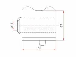 Втулка стабилизатора Toyota Avensis (T270) 08-18 / Corolla 06-19 (Перед/ Справа/ 23.00)