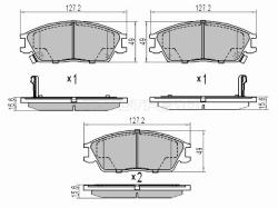 Колодки тормозные (Спереди) Hyundai Elantra 90-93 / Getz 02-11 / Accent 94-17 / Lantra 90-95 / ТагАЗ