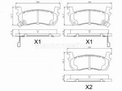 Колодки тормозные (Спереди) Nissan March 89-02 / BE-1 87-88 / Pao 89-90
