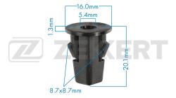 Клипса крепёжная Toyota (миним. кол-во заказа 10 шт) be-2112