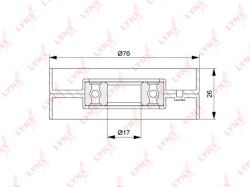 Ролик ремня приводного SAAB 9-3/9-5 2.0t-2.3t YP806127
