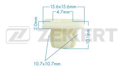 Клипса крепёжная General Motors (миним. кол-во заказа 10 шт) be-2057