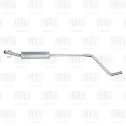 Глушитель для а/м Peugeot 408 (10-) 1.6i доп. (резонатор) (алюм. сталь) (EAM 0359)