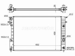 Радиатор Opel Omega 94-03