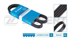 Ремень поликлиновой Subaru Impreza (GFC) 92- Citroen AX (ZA) 91- XM (Y3) 89- Peugeot 605 89- kr-5pk690