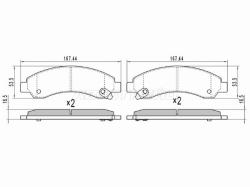 Колодки тормозные (Спереди) Great Wall Hover H3 10-16 / Hover H5 11-16 / Isuzu D-MAX 02-12