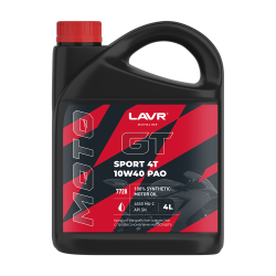 Масло моторное LAVR MOTO 4л GT SPORT 4T LN7728