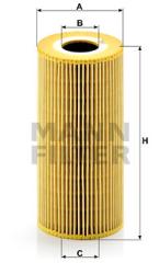 Фильтр масляный MB W202/210/124/SPRINTER (901-903) 2.2D/2.5D/3.0D HU951X