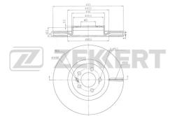 Диск торм. перед. VW Polo VI 17- bs-6504