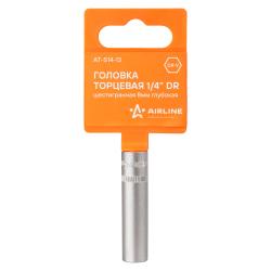 Головка торцевая 1/4" шестигранная 8мм глубокая пласт.подвес (AT-S14-13)