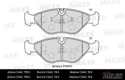 E100547 Колодки тормозные SAAB 900/9000 2.0-3.0 89-98 передние SemiMetallic