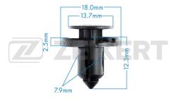 Клипса крепёжная Nissan Toyota (миним. кол-во заказа 10 шт) be-1755