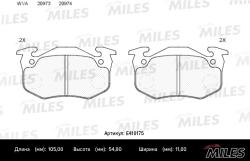 E410175 Колодки тормозные CITROEN XSARA/PEUGEOT 206/RENAULT MEGANE I задние LowMetallic