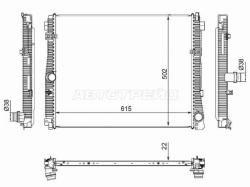 Радиатор BMW 3-Series 18-22 / 4-Series 20- / Z4 18-23 / Toyota Supra 18-