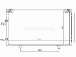 Радиатор кондиционера Toyota Camry (XV30) 01-06 / Lexus ES 01-06 / Toyota Camry 01-06 / Camry UAE/US