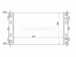 Радиатор Chrysler Cirrus 95-00 / Sebring 95-00 / Dodge Stratus 95-00
