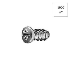 ЕВРО-винт 6.3х11 полукр.гол. PZ никелир. 1000шт FORTLUFT sts025635