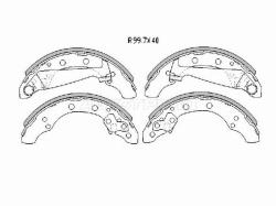 Колодки тормозные барабанные Skoda Rapid 20- / Volkswagen Golf 87-99