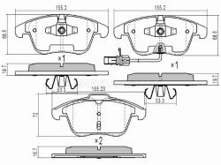 Колодки тормозные (Спереди) Audi A4 08-15 / A5 07-16 / A4 allroad quattro 09-16 / S4 08-16