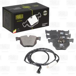 Колодки торм. для а/м BMW 7 (E65) (01-) диск. зад. (в компл. с датчиком) (PF 4008)