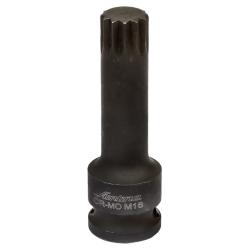 AIRLINE ATAS038 Головка ударная торцевая 1/2" DR внешний SPLINE M16 L=78 мм