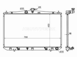 Радиатор Lexus RX 08-15 / Toyota Sienna 10-14