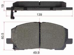 Колодки тормозные (Спереди) Toyota Highlander 00-07 / Kluger V 00-10