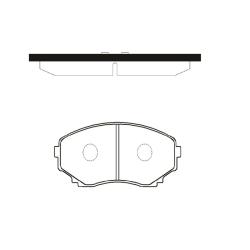 Колодки тормозные дисковые MAZDA MPV 1999 - 2006 / Bongo Brawny 1999 - 2006 / E2000 1999 - 2007 / Ti ckmz-58