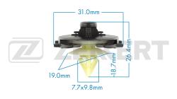 Клипса крепёжная VAG (миним. кол-во заказа 10 шт) be-2801