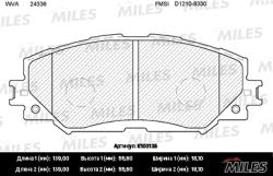 E100135 Колодки тормозные TOYOTA AURIS 07-/COROLLA 1.4 07-/RAV 4 06- перед. SemiMetallic