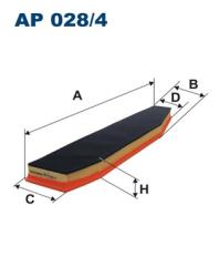 Фильтр воздушный BMW X3 DIESEL AP 028/4
