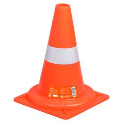Конус дорожный мягкий 320мм, 1 световозвращающая полоса (AKON001)
