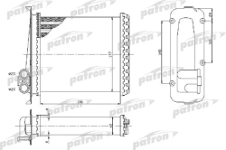 PRS2072 Радиатор отопителя