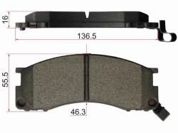 Колодки тормозные (Спереди) Toyota Estima 90-99 / Estima Emina 92-99 / Estima Lucida 92-99 / Lite Ac
