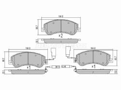 Колодки тормозные (Спереди) Ford Transit 06-14 / Volkswagen Amarok 10-20
