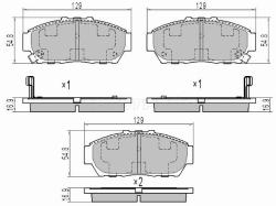 Колодки тормозные (Спереди) Honda Integra 93-00 / Orthia 96-02