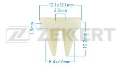 Клипса крепёжная Hyundai (миним. кол-во заказа 10 шт) be-1233