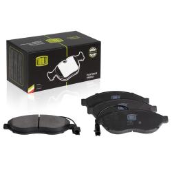 TRIALLI PF 1609 Колодки тормозные дисковые для автомобилей Fiat Ducato (06-) передние для тормозной системы Bosch 169х61 в комплекте с 2-мя датчиками