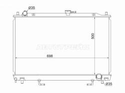 Радиатор Mitsubishi Pajero 99-11