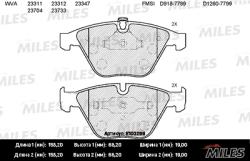 E100268 Колодки тормозные BMW E60/E61/E65 передние SemiMetallic