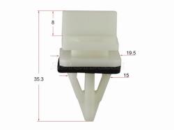 Клипса молдинга кузова HONDA (1 шт.)