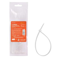 AIRLINE ACT-N-03 Стяжки (хомуты) кабельные 3,6*150 мм, пластиковые, белые, 10 шт.