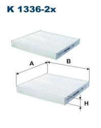 Фильтр салона BMW X3 F25 (упак.2шт.) K 1336-2X