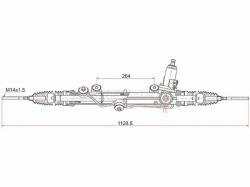 Рейка рулевая MERCEDES BENZ C ClASS W203 00-07