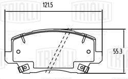 Колодки торм. для а/м Kia Picanto (17-) диск. перед. т/с Akebono (PF 2383)