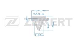 Клипса крепёжная General Motors (миним. кол-во заказа 10 шт) be-3756