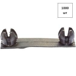 Муфта пластиковая М6/ 8х8 сдвоенная (межосевое 32 мм), для толщины фанеры 3-4 мм, черная, 1000шт FORTLUFT sts020503