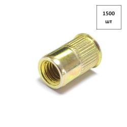 Заклепка гаечная M 4х0.7 RH-A вытяжная, уменьш.фл./насечка/, жц L=10,5мм, D цил=6,3 1500шт FORTLUFT sts025607